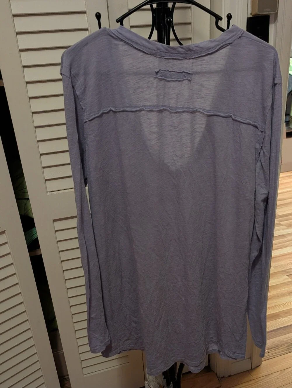 Free People Lavender Long Sleeve Top Size XL